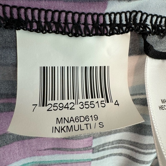 BCBGMaxAzria - Multicolored Striped Surplice Wrap Dress Size S - Picture 5 of 14